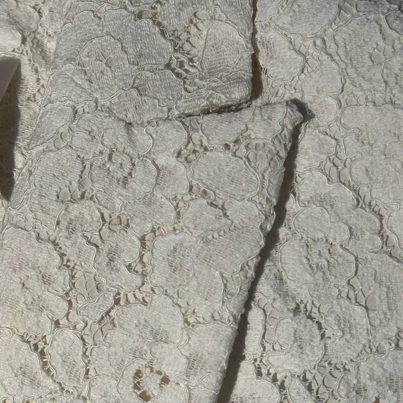 Anthropologie BHLDN Burton Suit Jacket White Lace Size 0 - Picture 4 of 11